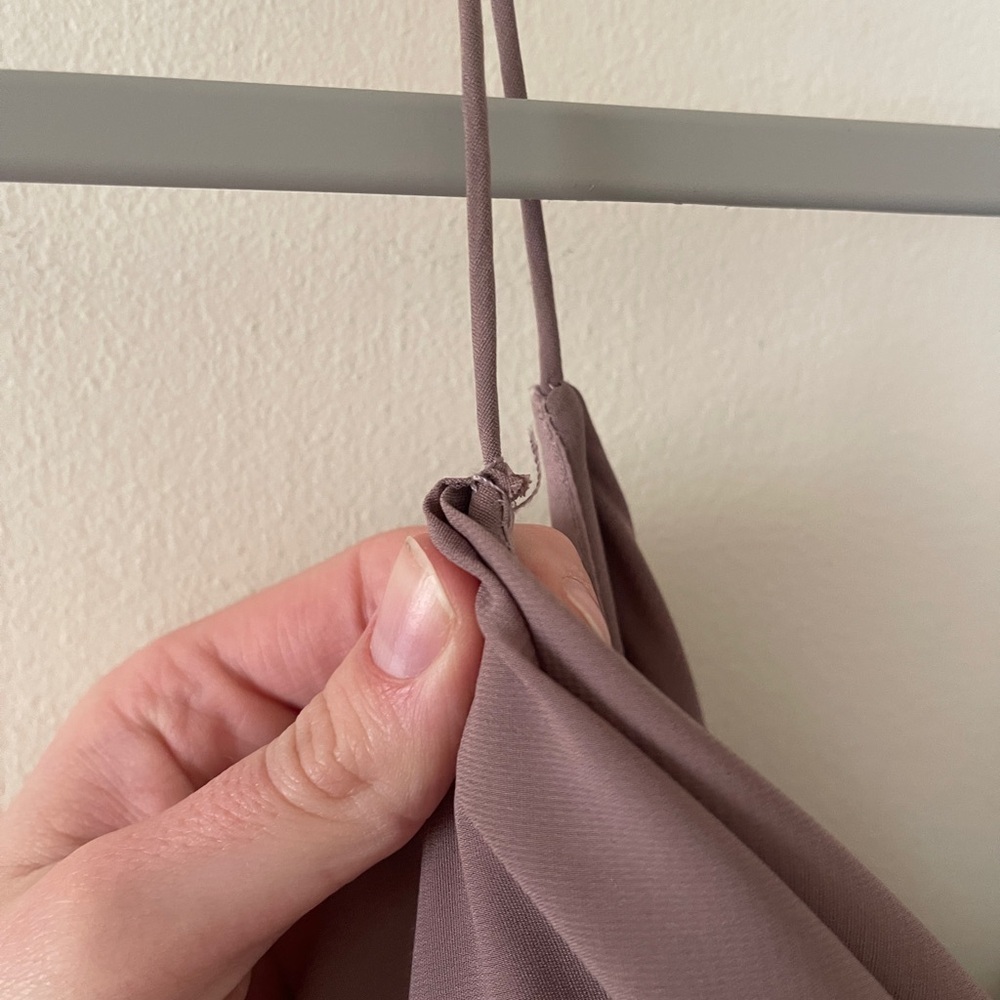 Jenny Yoo Elegant fig Spaghetti Strap Capri Dress size 8 bridesmaid full length - Picture 7 of 16